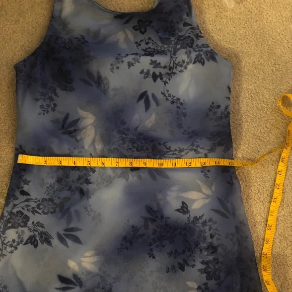 Maurice’s blue floral dress with scarf Sz Medium - Picture 12 of 12